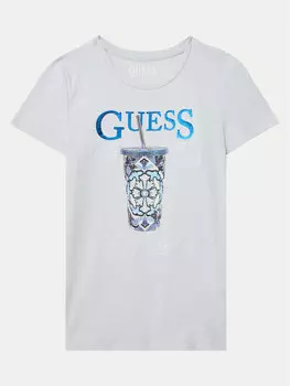 Футболка обычного кроя J5GI08 K6YW4 Guess, голубой