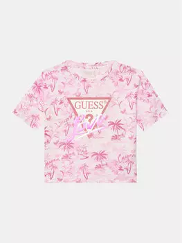 Футболка обычного кроя J5GI10 K6YW4 Guess, розовый