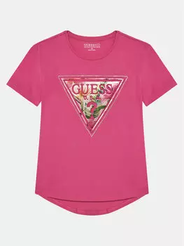Футболка обычного кроя J5GI15 K6YW4 Guess, розовый