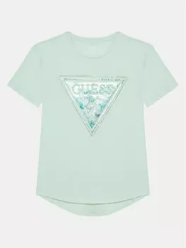 Футболка обычного кроя J5GI15 K6YW4 Guess, зеленый