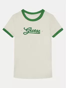 Футболка обычного кроя J5RI11 K6YW4 Guess, экрю