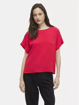 Футболка обычного кроя Josa 14101663 Vila, розовый