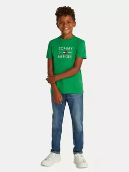 Футболка обычного кроя KB0KB09538 D Tommy Hilfiger, зеленый