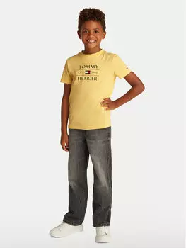 Футболка обычного кроя KB0KB09538 D Tommy Hilfiger, желтый