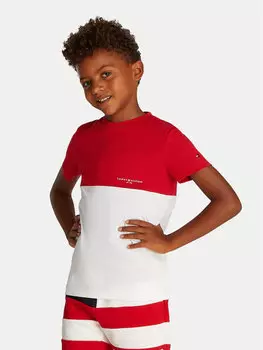 Футболка обычного кроя KB0KB09617 Tommy Hilfiger, красный