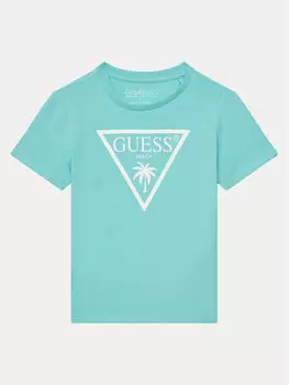 Футболка обычного кроя L5GI29 J1314 Guess, бирюзовый
