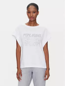 Футболка обычного кроя Lira PL505996 Pepe Jeans, белый
