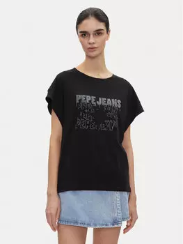 Футболка обычного кроя Lira PL505996 Pepe Jeans, черный