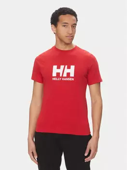 Футболка обычного кроя Logo 54596 Helly Hansen, красный