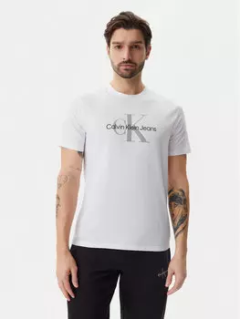 Футболка обычного кроя LV040EM286 Calvin Klein Jeans, белый