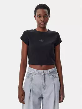 Футболка обычного кроя LV047AB802 Calvin Klein Jeans, черный