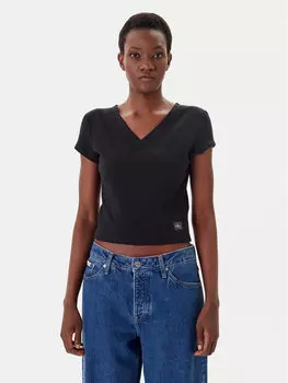 Футболка обычного кроя LV047C910G Calvin Klein Jeans, черный