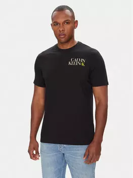 Футболка обычного кроя LV04RC844G Calvin Klein Jeans, черный