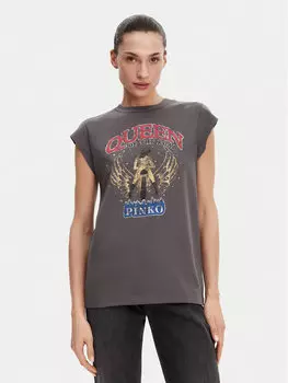 Футболка обычного кроя Marrakech 104603 A2DA Pinko, серый