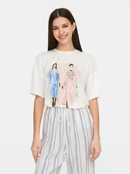 Футболка обычного кроя Melina 15342876 Only, белый