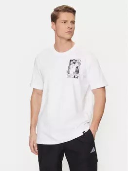Футболка обычного кроя Messi Icon Graphic JJ1414 Adidas, белый