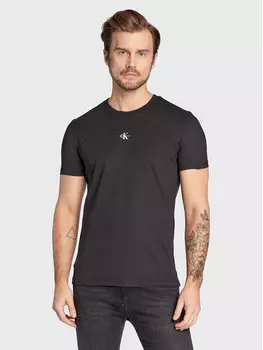 Футболка обычного кроя Monogram J30J322466 Calvin Klein Jeans, черный