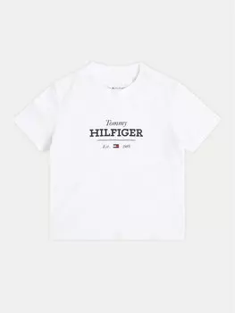 Футболка обычного кроя Monotype 1985 KN0KN02033 Tommy Hilfiger, белый