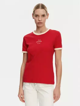Футболка обычного кроя Monotype WW0WW44586 Tommy Hilfiger, красный