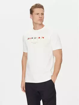 Футболка обычного кроя Multi Flags MW0MW38616 Tommy Hilfiger, белый