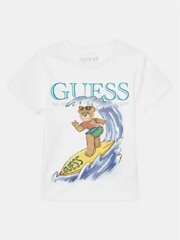 Футболка обычного кроя N5GI04 K8HM4 Guess, белый