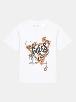 Футболка обычного кроя N5GI05 K8HM4 Guess, белый