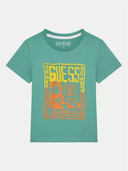Футболка обычного кроя N5GI16 K8HM4 Guess, зеленый