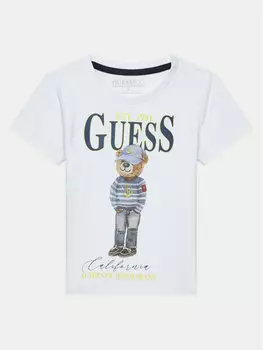 Футболка обычного кроя N5RI20 K8HM4 Guess, белый