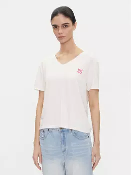 Футболка обычного кроя Nika_T-Shirt 50540046 Hugo, экрю