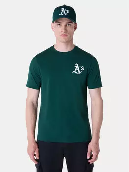 Футболка обычного кроя Oakland Athletics MLB Pennant Graphic 60596214 New Era, зеленый