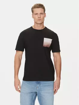 Футболка обычного кроя Ombre Bonded K10K114164 Calvin Klein, черный