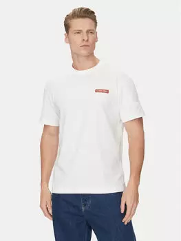 Футболка обычного кроя Overlay Print K10K114158 Calvin Klein, белый