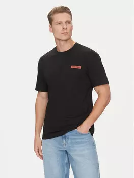 Футболка обычного кроя Overlay Print K10K114158 Calvin Klein, черный