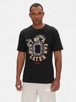 Футболка обычного кроя Overtime Spring Graphic JM0291 Adidas, черный