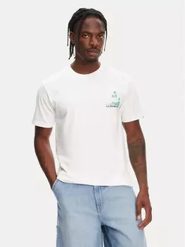 Футболка обычного кроя Palm Lines Ss EQYZT08057 Quiksilver, белый