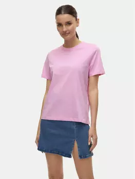 Футболка обычного кроя Paulina 10316991 Vero Moda, розовый