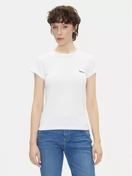 Футболка обычного кроя PL506037 Pepe Jeans, белый