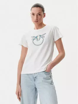 Футболка обычного кроя Quentin 100535 A2G7 Pinko, белый