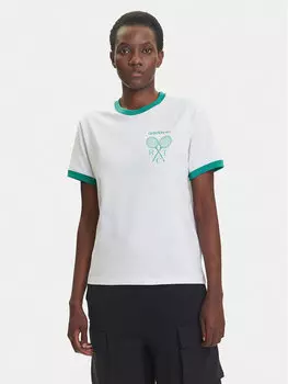 Футболка обычного кроя Retro Tennis JY0276 Adidas, белый