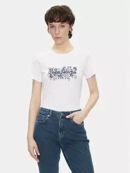 Футболка обычного кроя Rosalind PL506034 Pepe Jeans, белый