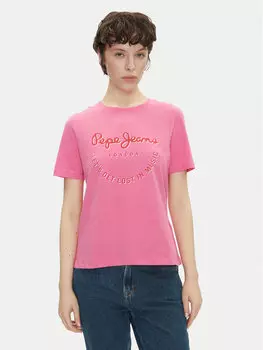 Футболка обычного кроя Rumer PL506072 Pepe Jeans, розовый