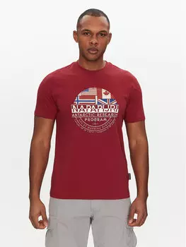 Футболка обычного кроя S-Turin NP0A4HQG Napapijri, красный