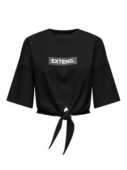 Футболка обычного кроя Serena 15343356 Only, черный