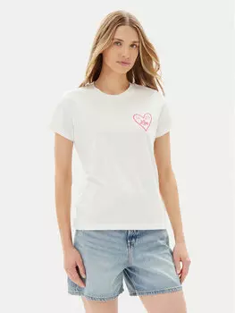 Футболка обычного кроя Small Logo 112363635 Lee, белый