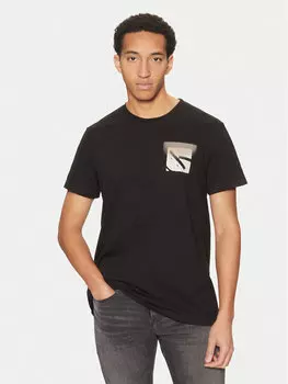 Футболка обычного кроя Soft Box Monogram J30J327092 Calvin Klein Jeans, черный