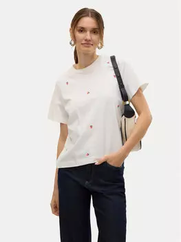 Футболка обычного кроя Solvei 10325318 Vero Moda, белый