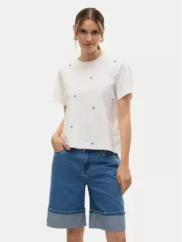 Футболка обычного кроя Solvei 10325318 Vero Moda, белый