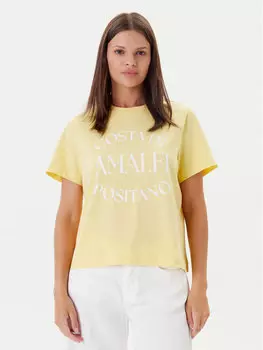 Футболка обычного кроя Sonna 10327143 Vero Moda, желтый