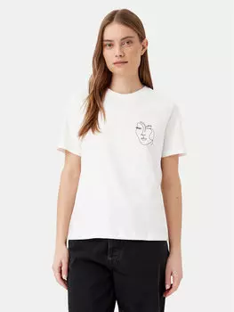 Футболка обычного кроя Sybilla 14103247 Vila, белый