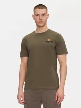 Футболка обычного кроя TB0A2G8S Timberland, зеленый